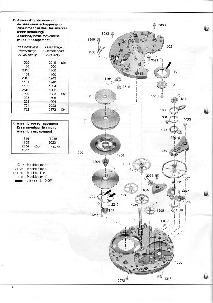 Omega c.861 Chronograph Service Manual