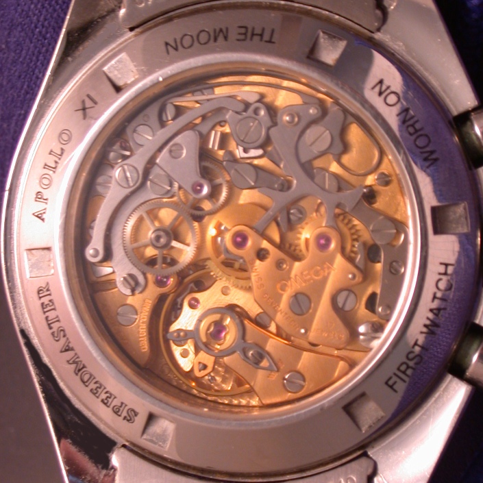 omega moonwatch display back